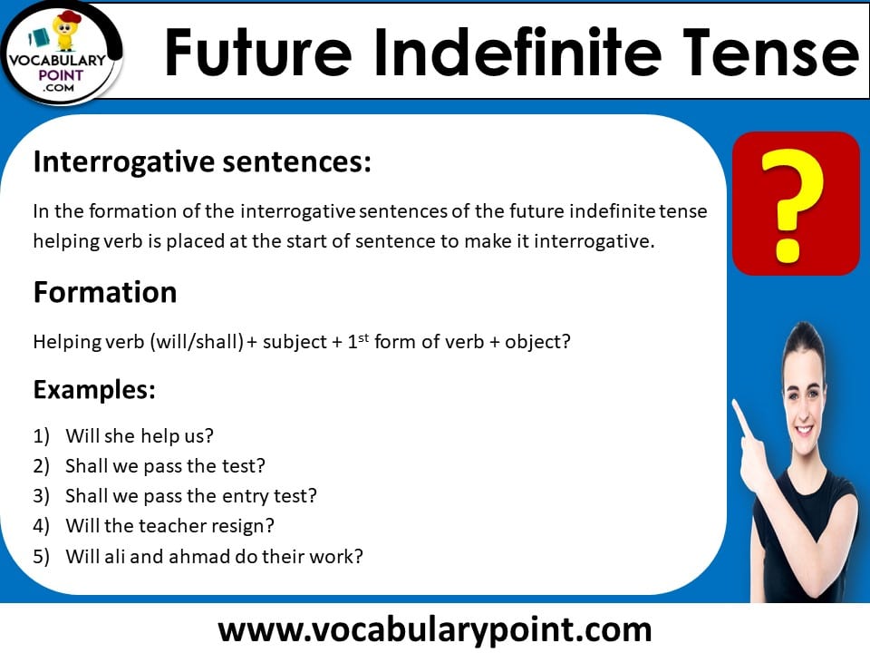 interrogative sentences future indefinite tense