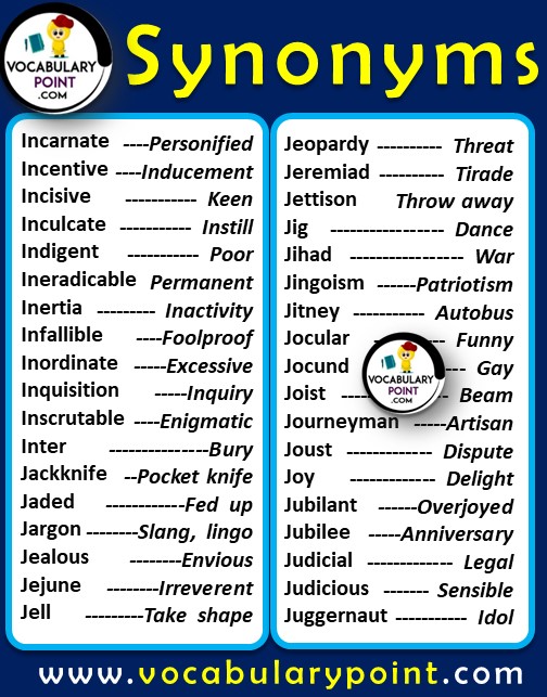 synonyms (5)