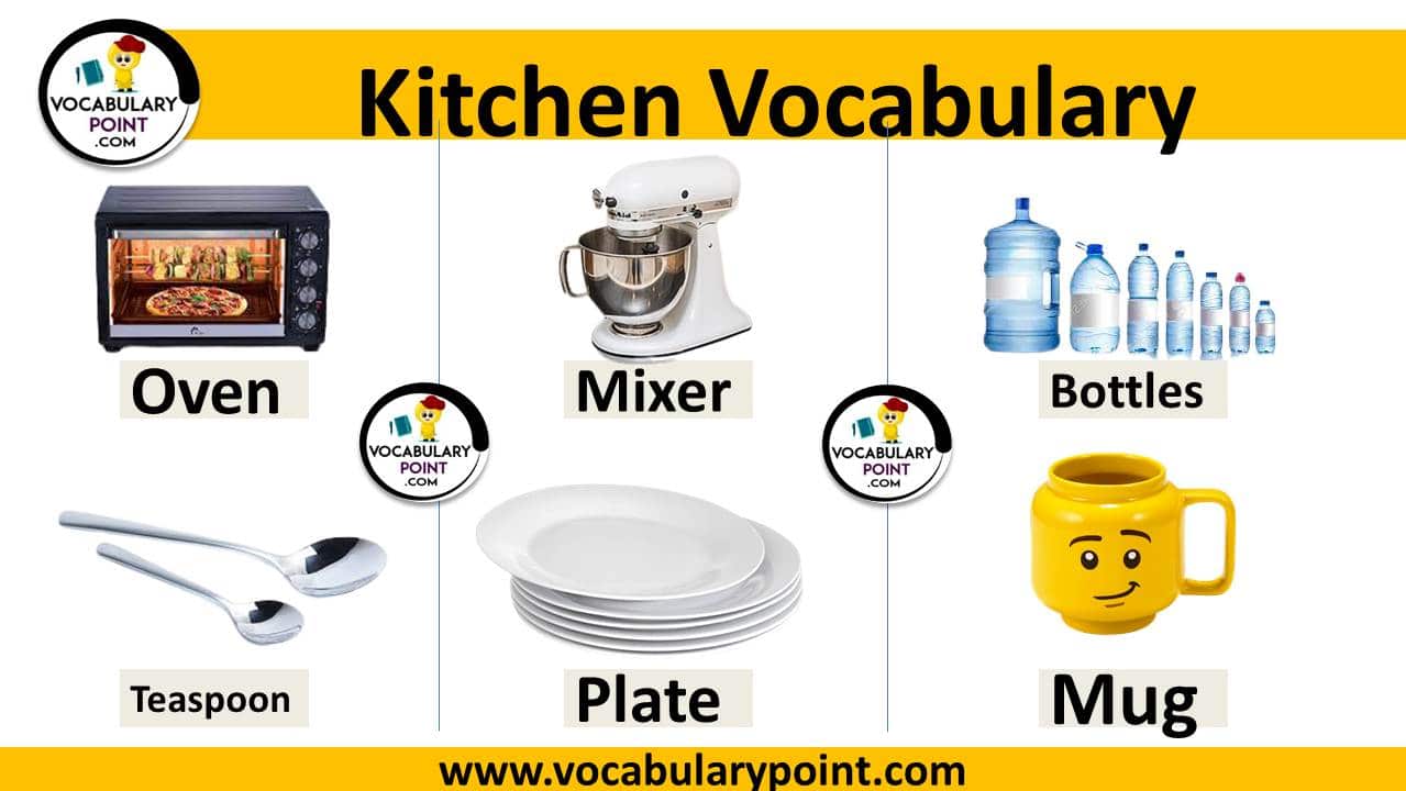 Kitchen vocabulary with pictures