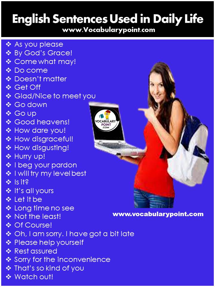 Common English Sentences Used In Daily Life Pdf