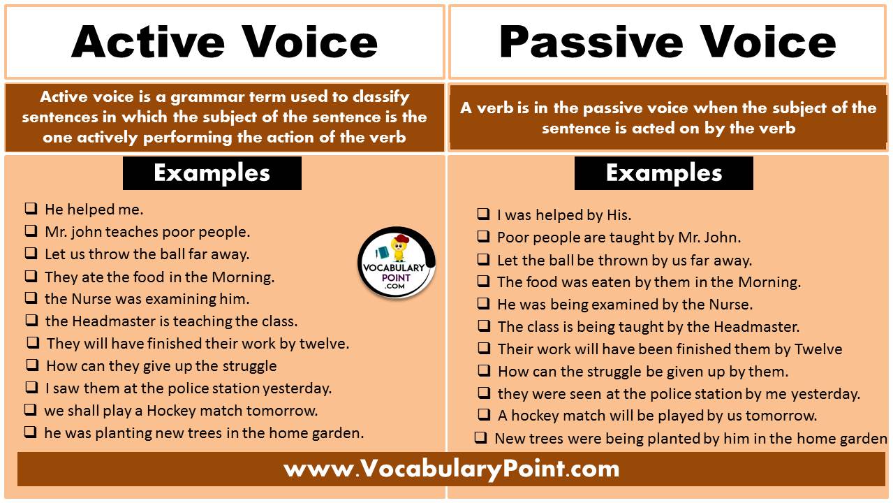 How To Make A Sentence Less Passive