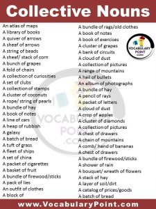 List Of Collective Nouns (Collective Noun Examples) - Vocabulary Point