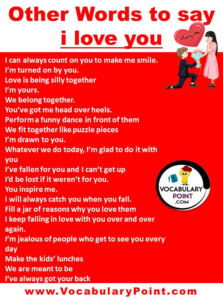 100 ways to say i love you in english