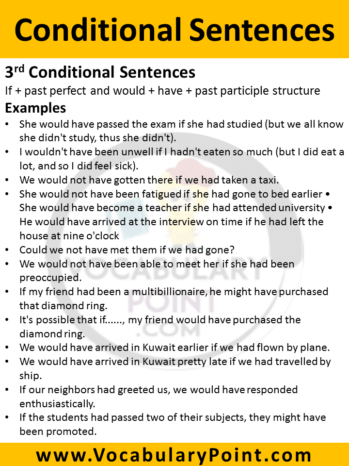example of conditional sentences