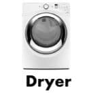 Dryer list of electric appliances
