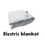 Electric Blanket list of electric appliances