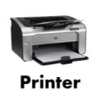 Printer list of electric appliances