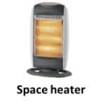 Space heaterHouse Appliances list 1