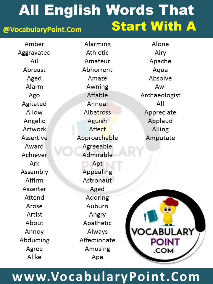 descriptive words that start with a