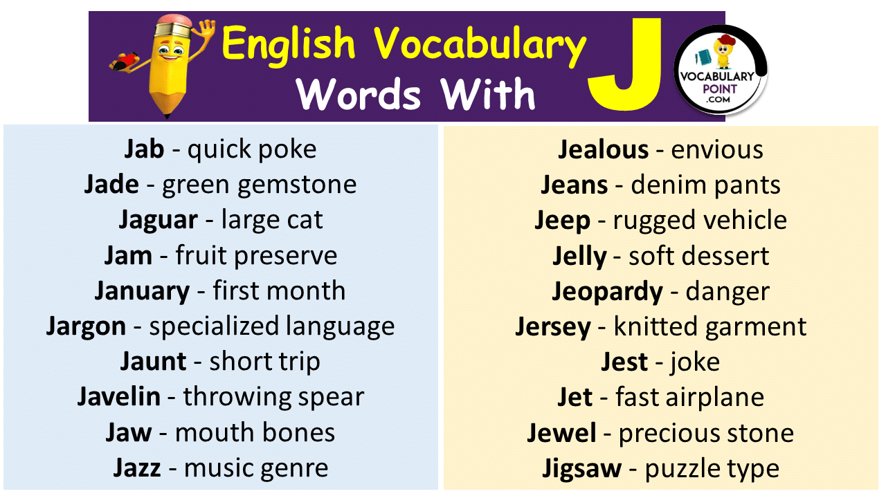 Words That Start with J
