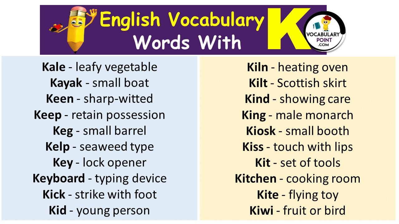 Words That Start with K
