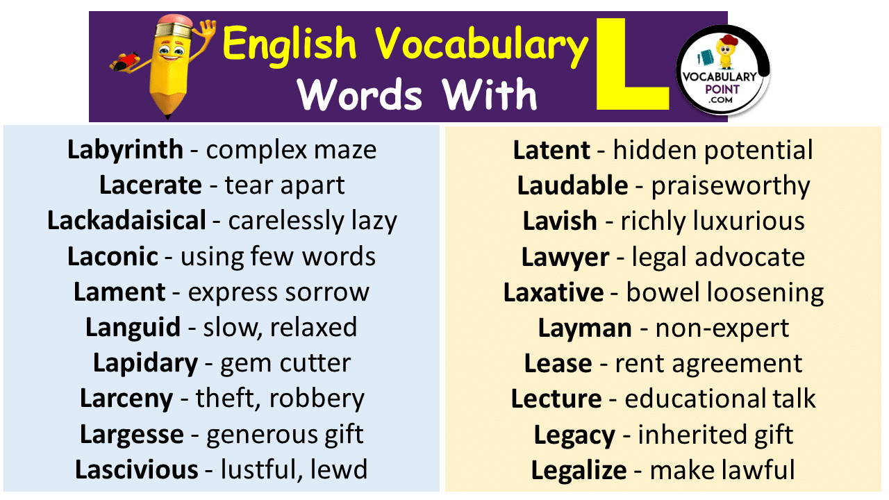 Words That Start with L