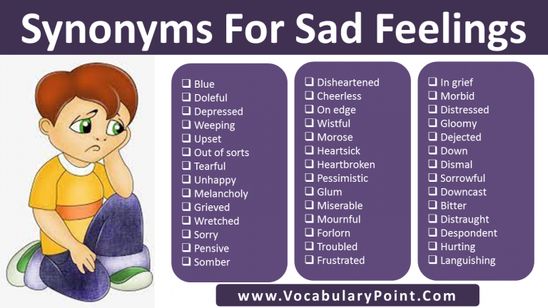 synonyms for sad and depressed Archives - Vocabulary Point