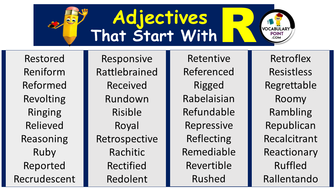 Adjectives Starting With R