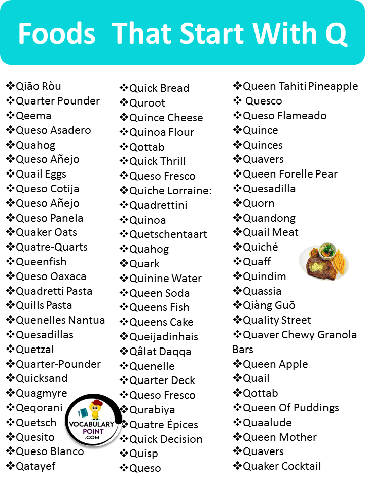 Foods That Begin With the Letter Q