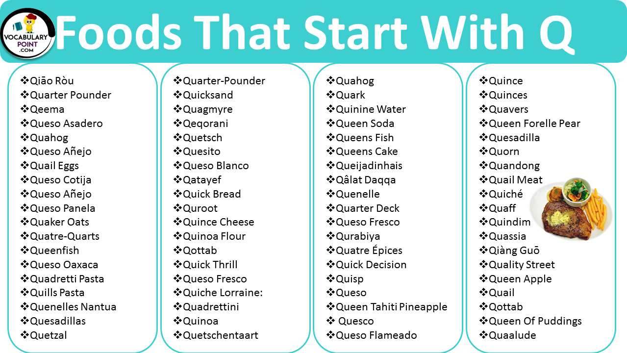 Foods That Start With the Letter Q
