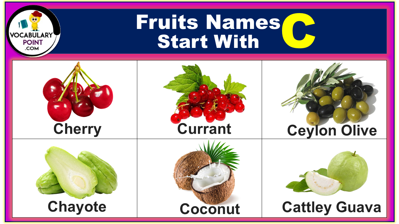 Fruits Begin with C