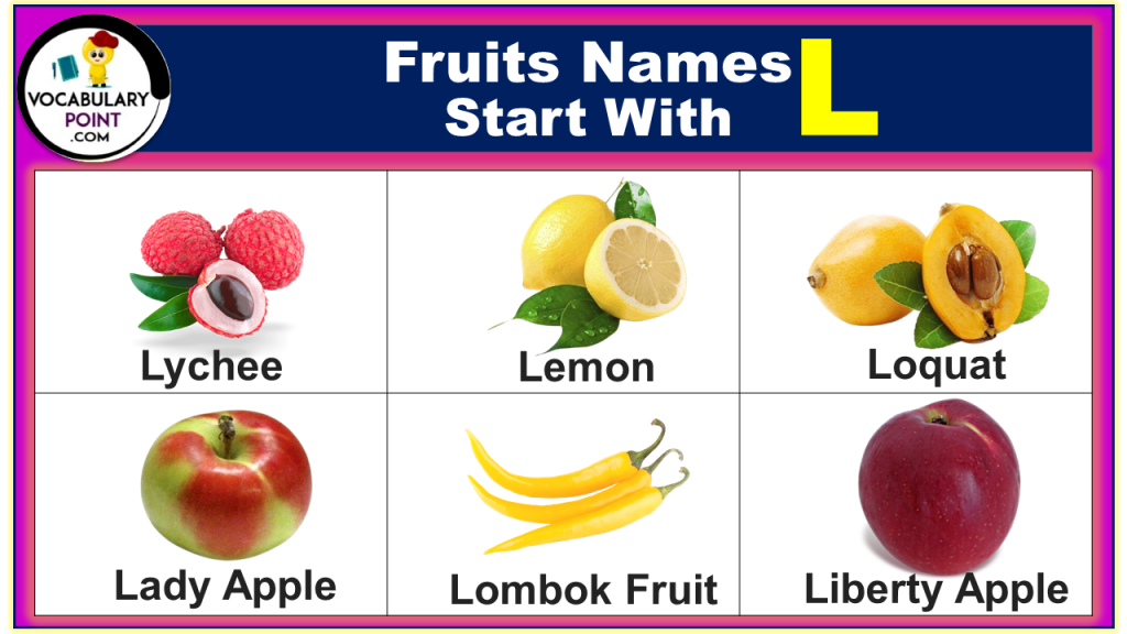 Fruits Starting with L (Properties and Pictures) Vocabulary Point