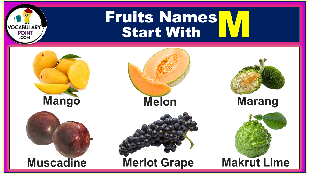 Fruits Begin with M