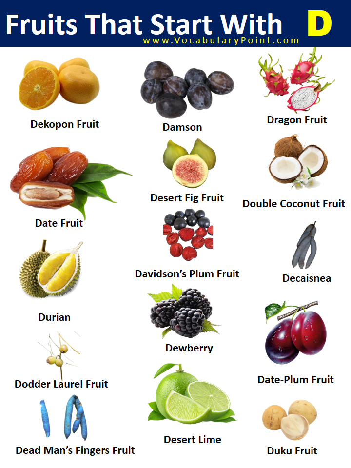 Fruits That Start With D with pictures