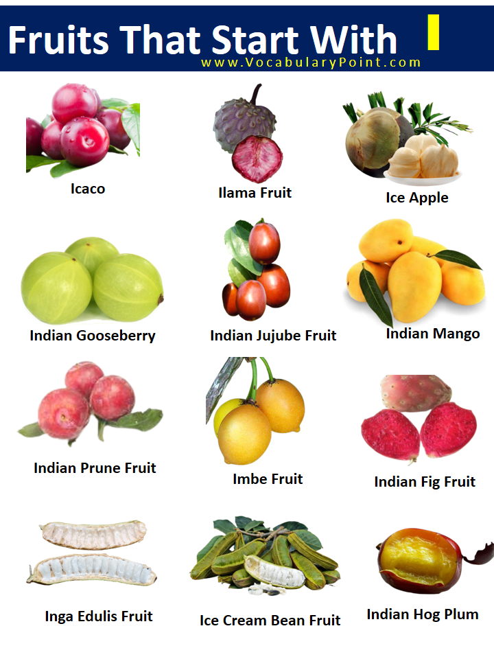 Fruits That Start With I with pictures