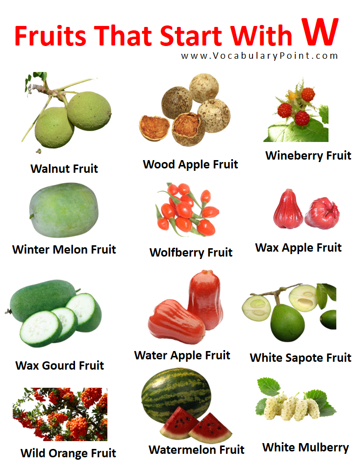 Fruits That Start With W with pictures