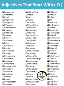 Positive Adjectives That Start with O - Vocabulary Point