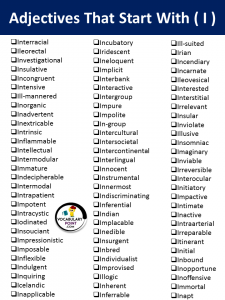 Adjectives That Start with I | DOWNLOAD PDF - Vocabulary Point