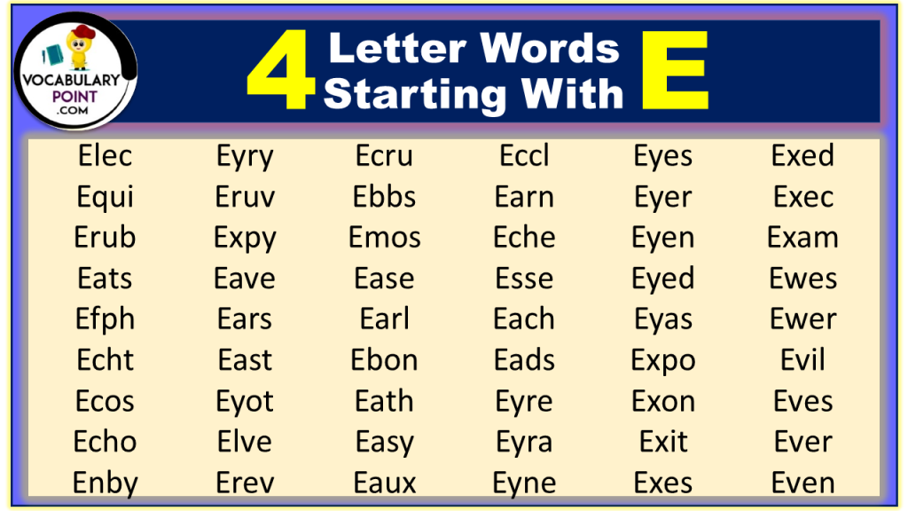 3 Letter Words With Ej