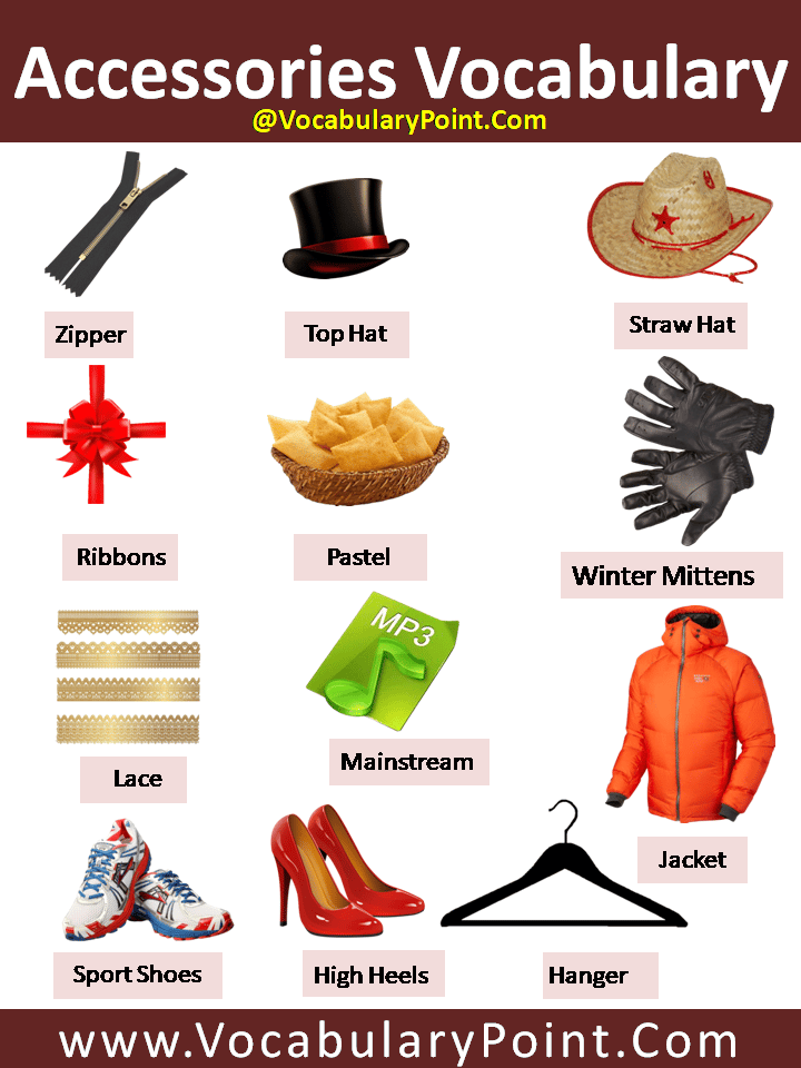 Clothes Accessories Vocabulary