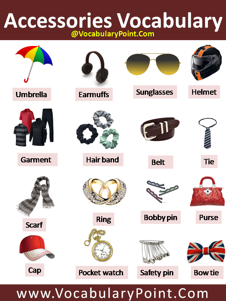 Clothes And Accessories Vocabulary