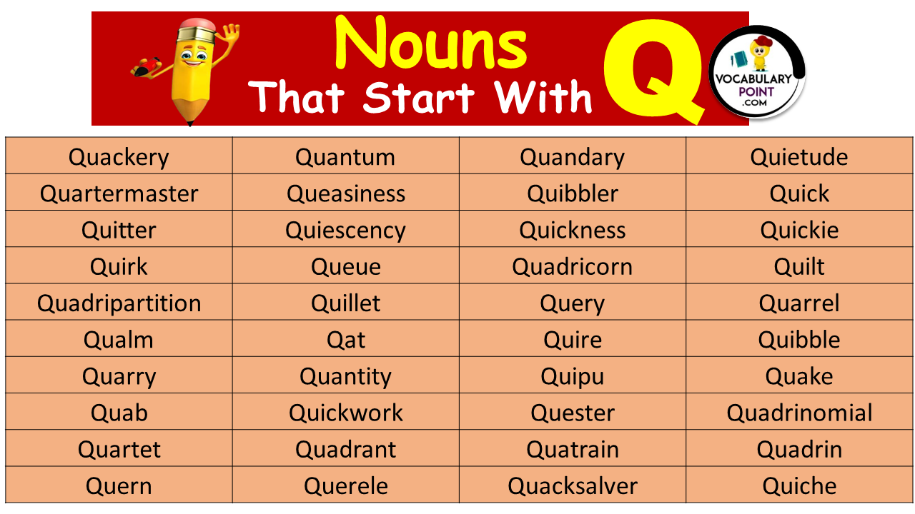 Nouns Starting With Q