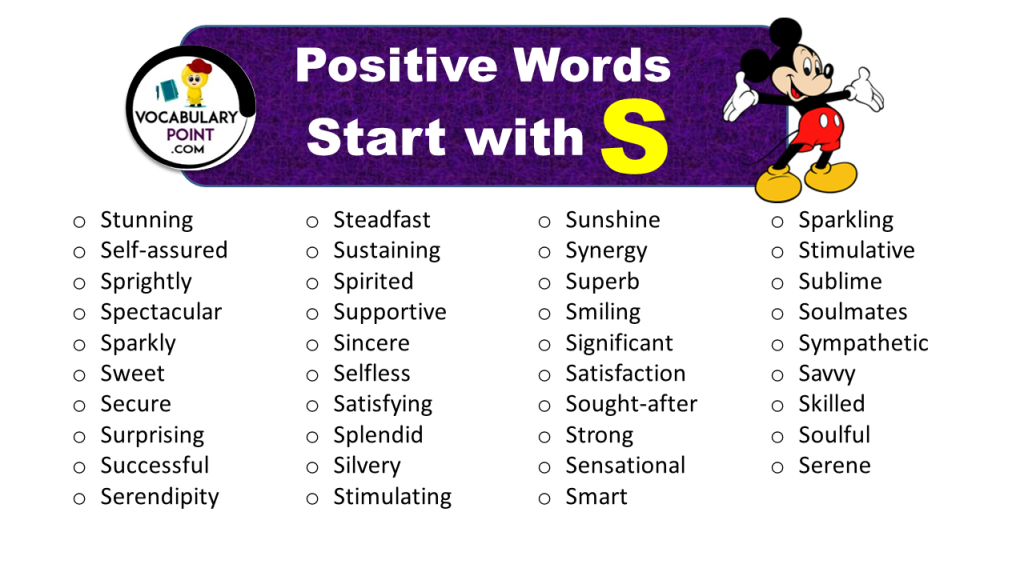 Phonics Words Beginning With S