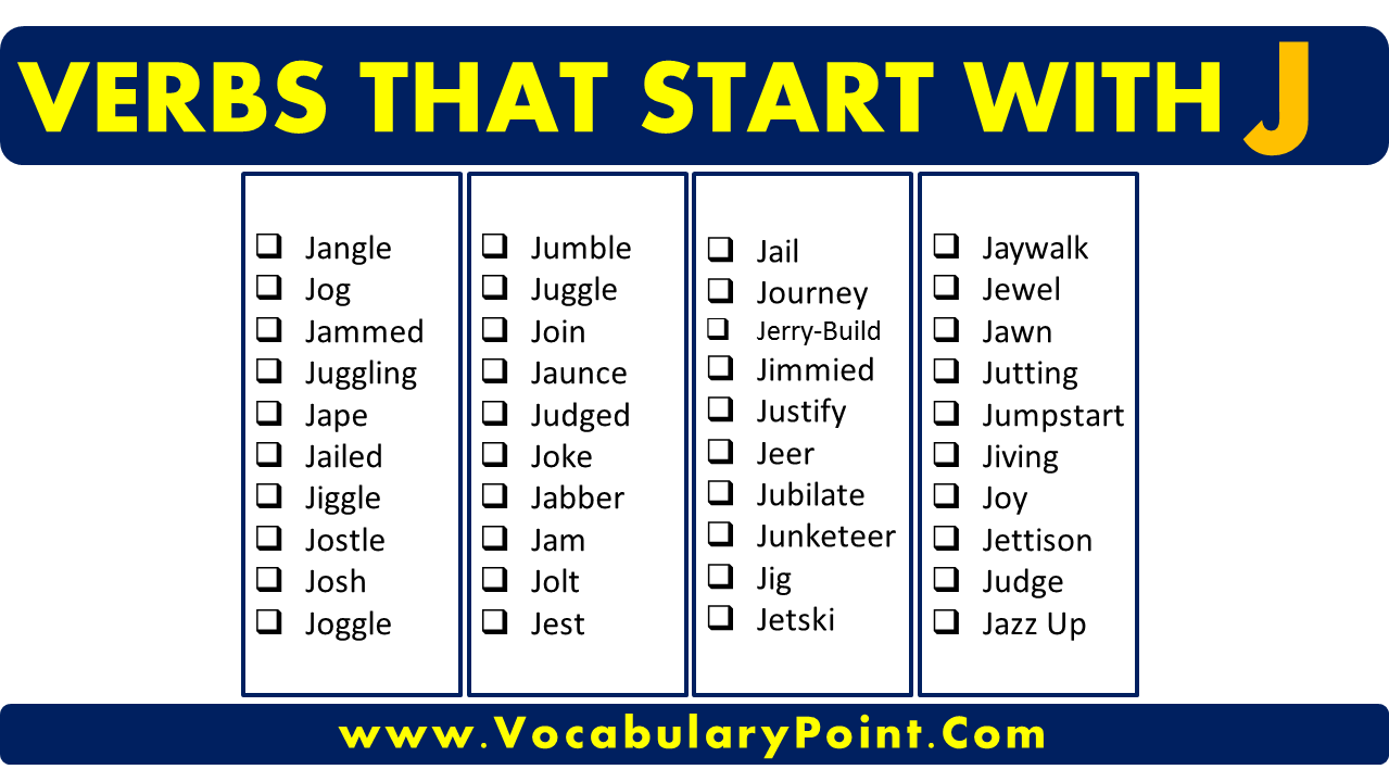 Verbs That Start With J In English Vocabulary Point