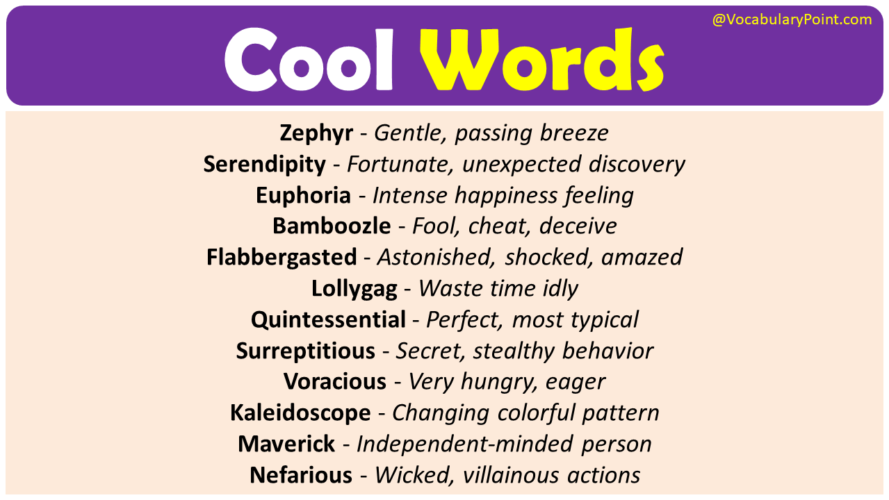 Cool Words