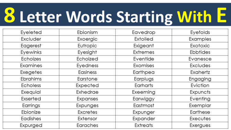 5 Letter Words Beginning With E Ending In E