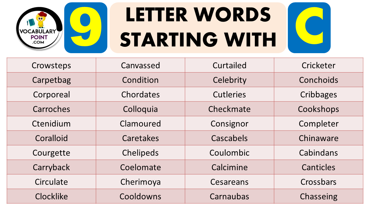 9 Letter Words Starting With C
