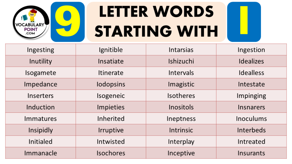 9 Letter Words Start With Book