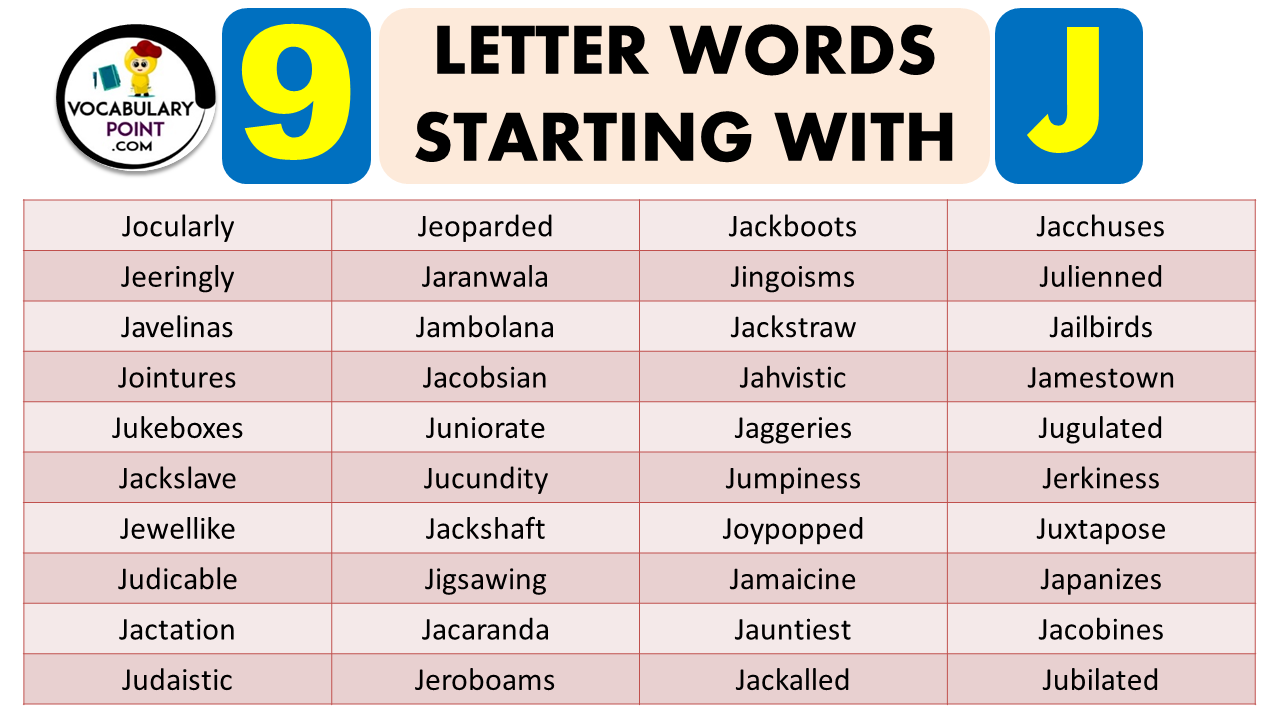 9 LETTER WORDS START WITH J Archives VocabularyPoint