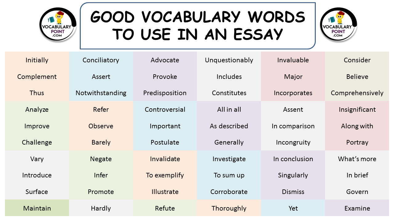 words in an essay