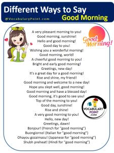 Different Ways To Say Good Morning (Funny, Cute & Romantic ...