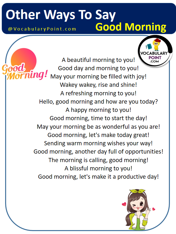 different-ways-to-say-good-morning-vocabulary-point