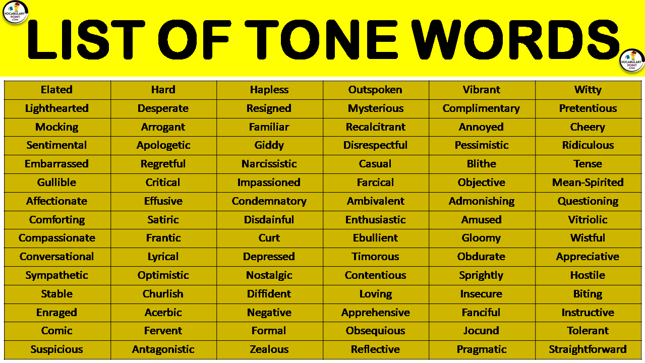 tone-word-list