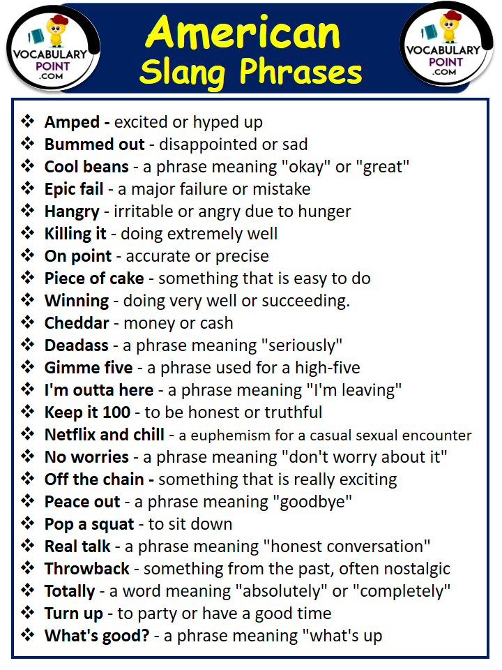 American Slang Phrases