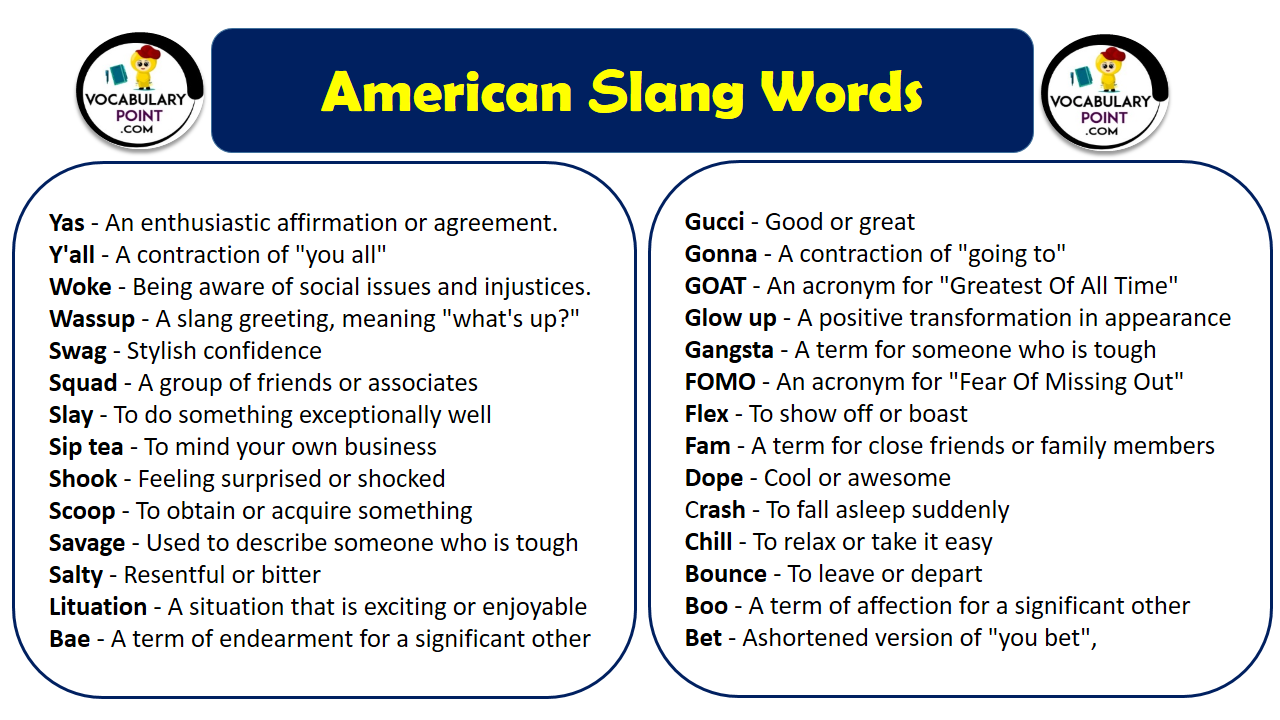 American Slang Words