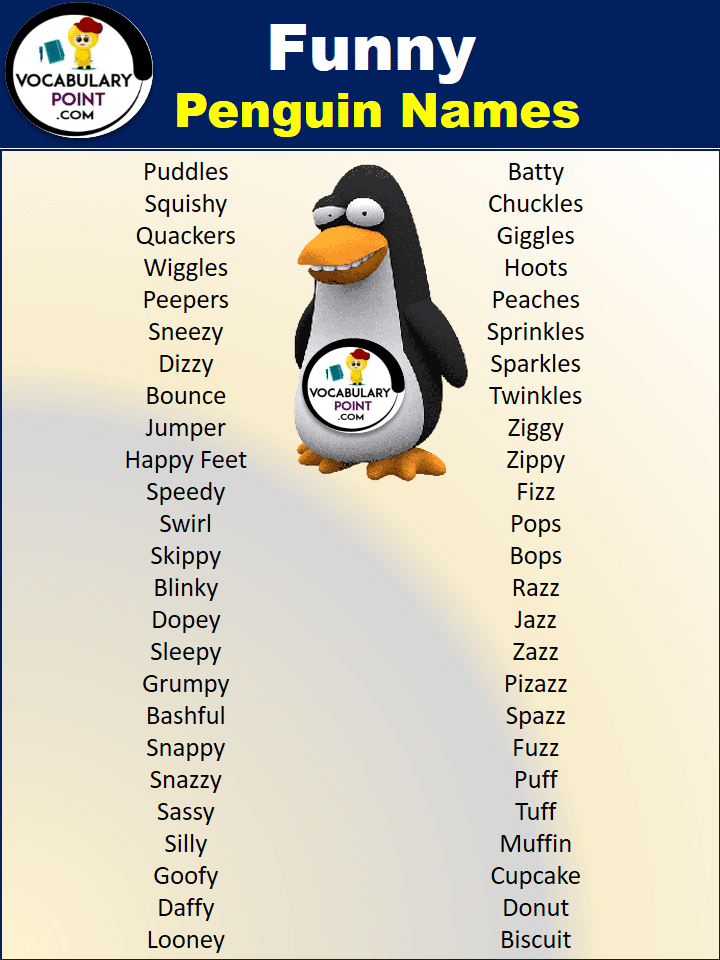 Funny Penguin Names