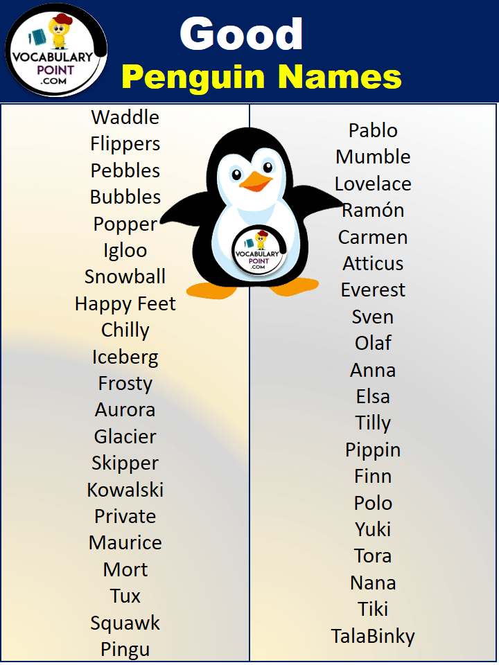 Good Penguin Names