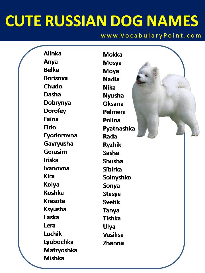 Cute Russian Dog Names