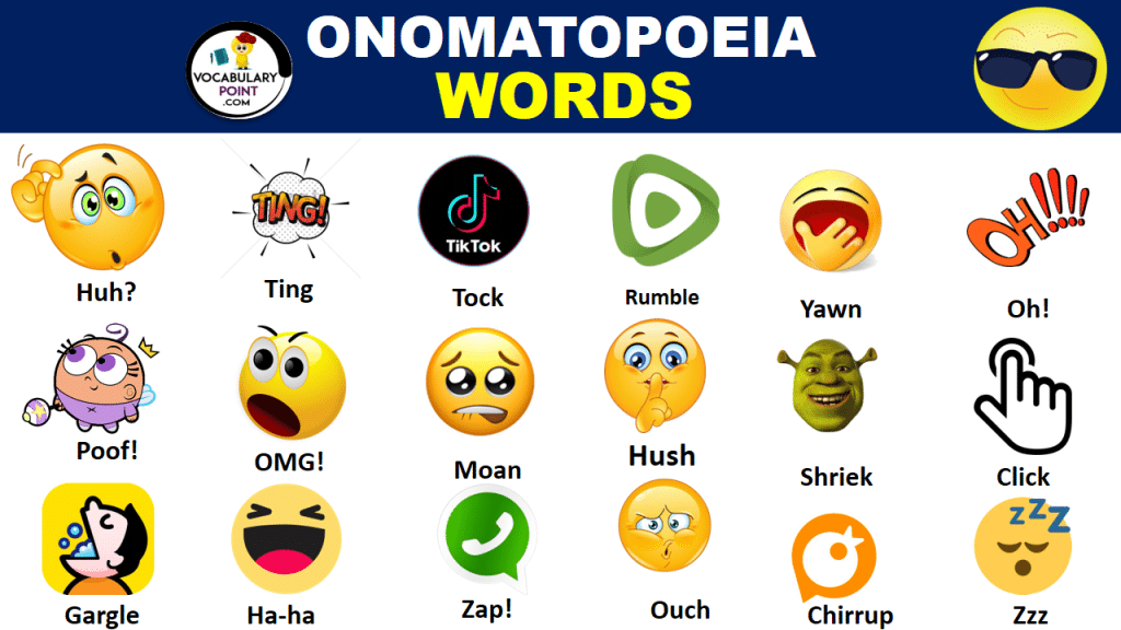 Examples Of Onomatopoeia Words Vocabulary Point   Onomatopoeia Words 1024x576 