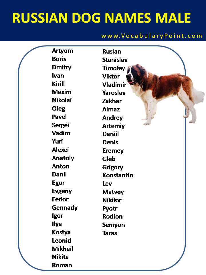 Russian Dog Names Male